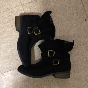 Black ankle boots